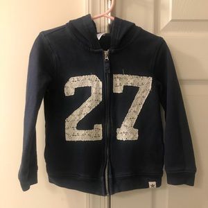 Girls Navy Blue Hoodie